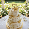 White Floral Celebration Cake