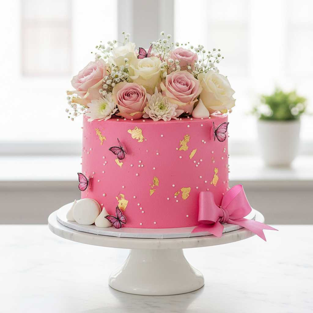 Floral Birthday Cake