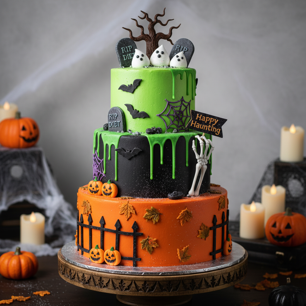 Spooky Ghost Cake