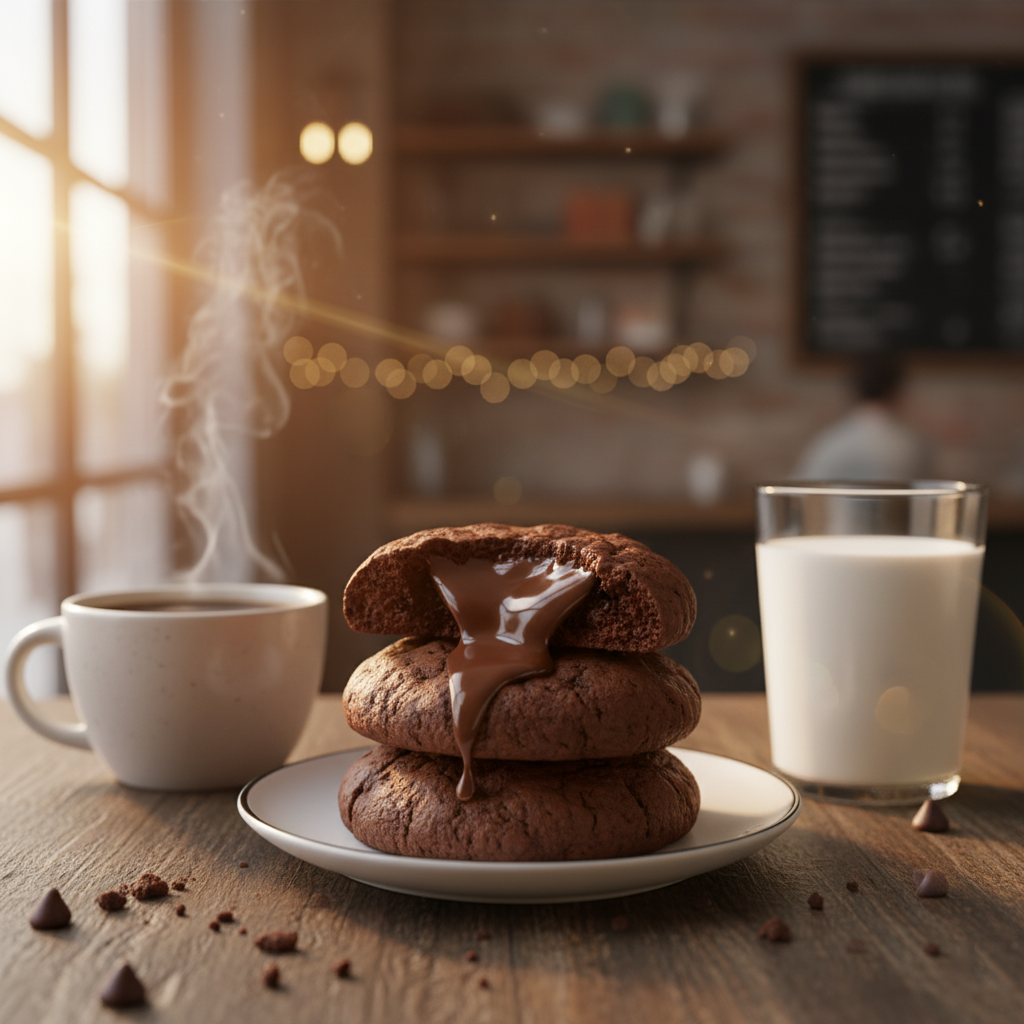 Chocolate lava cookie